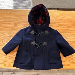 Vintage F.W. Fisher for Ellerie Fashions Wool Duffle Coat 12 Months Made in USA